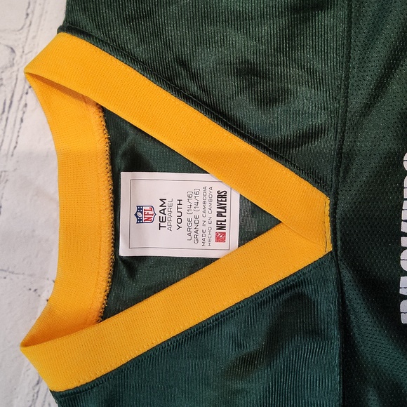NFL team Apparel Jersey Greenbay packers Aaron Rodgers Quarterback youth 14/16 - Picture 3 of 3